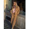 Bomber bunda scamosciata camel