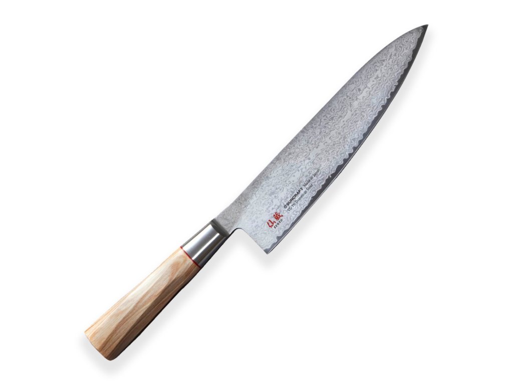 30690 8 nuz gyuto chef 200 mm suncraft senzo twisted octagon damascus