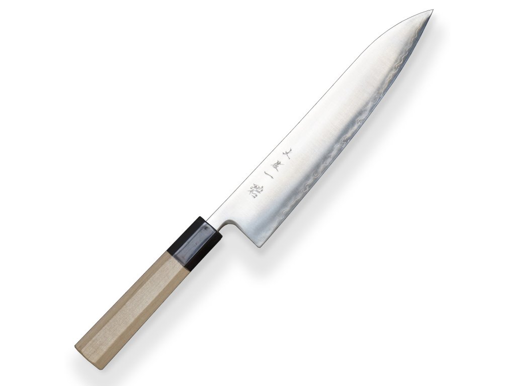 24420 4 nuz chef gyuto 240 mm hokiyama tosa ichi white octagonal
