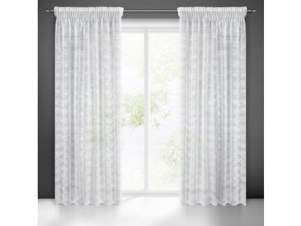 53380 firana gotowa astera na tasmie 140 x 270 cm bialy