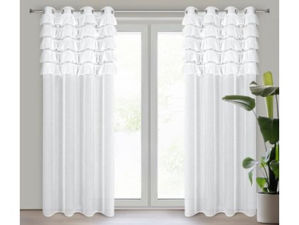 10204 firana gotowa aura 140 x 250 cm bialy