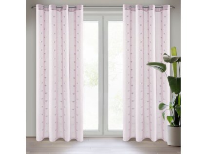 39853 firana gotowa benay 140 x 250 cm rozowy