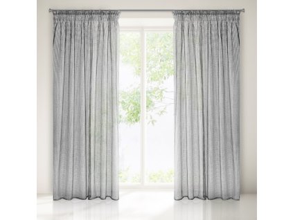 63814 firana gotowa bonita na tasmie 140 x 270 cm szary