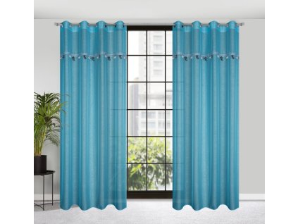 38371 1 firana gotowa car 2 140 x 250 cm niebieski