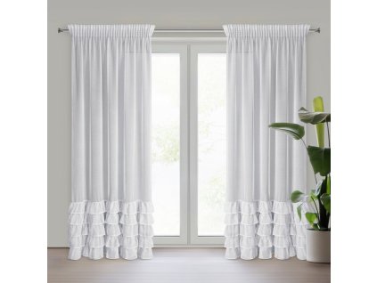 22177 firana gotowa carli na tasmie 140 x 250 cm bialy