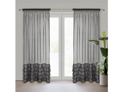 9244 firana gotowa carli na tasmie 140 x 270 cm czarny