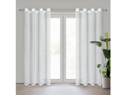 13243 firana gotowa cyntia 140 x 250 cm bialy