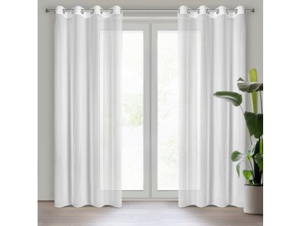 30760 firana gotowa dalia 140 x 250 cm bialy