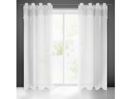 58858 firana gotowa daphne 140 x 250 cm bialy