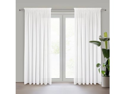 14413 firana gotowa debra na tasmie 140 x 270 cm bialy