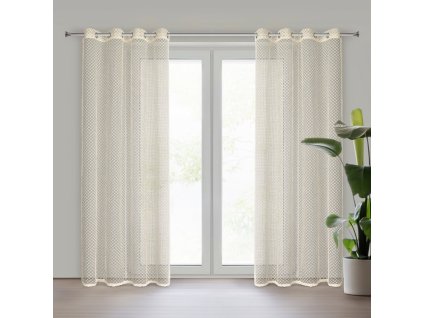 13528 firana gotowa ela 140 x 250 cm bezowy