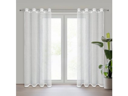 13246 firana gotowa ela 140 x 250 cm bialy