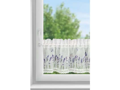 4846 firana gotowa ella na tasmie 150 x 30 cm bialy