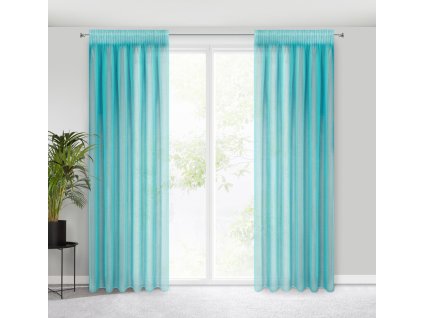 57139 1 firana gotowa elpidia na tasmie 140 x 270 cm turkusowy