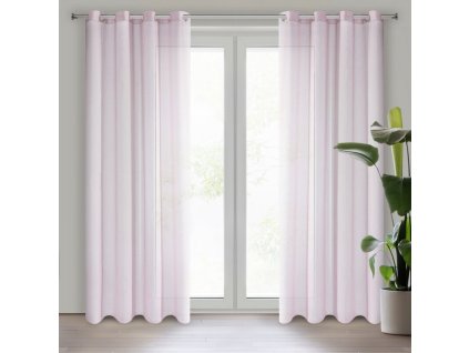 33907 firana gotowa esim 140 x 250 cm rozowy