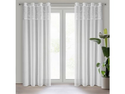 32527 firana gotowa ilana 140 x 250 cm bialy