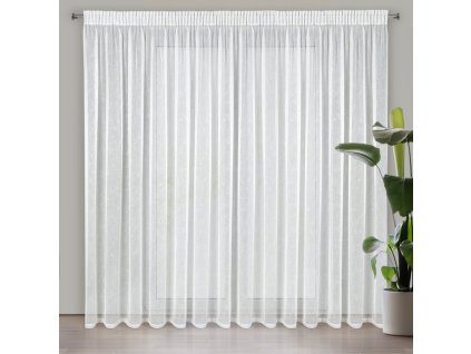 39892 firana gotowa kelly na tasmie 300 x 250 cm bialy