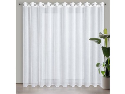 6607 firana gotowa lana 350 x 250 cm bialy