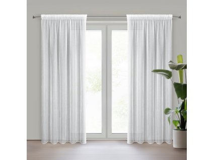 2806 firana gotowa laura na tasmie 140 x 280 cm bialy