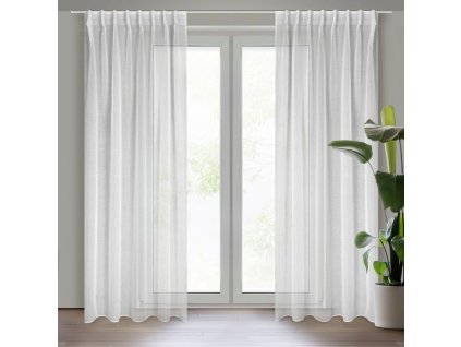 23563 firana gotowa layla na tasmie 140 x 270 cm bialy