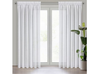 30772 firana gotowa lena na tasmie 140 x 270 cm bialy