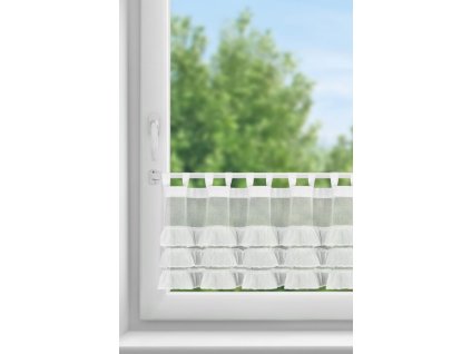 6724 firana gotowa lilian 1 na szelkach 150 x 45 cm bialy