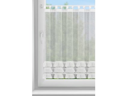 6730 firana gotowa lilian 3 na szelkach 150 x 90 cm bialy