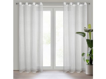 34852 firana gotowa lily 140 x 250 cm bialy