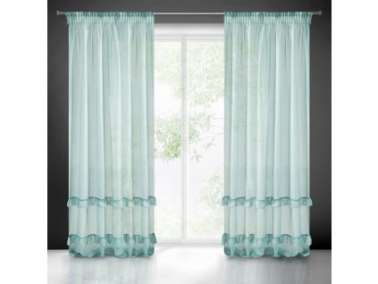 63826 firana gotowa lorena na tasmie 140 x 270 cm mietowy