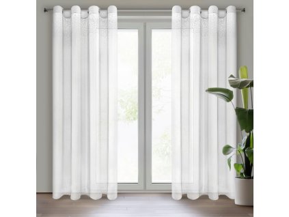 40912 firana gotowa madie 140 x 250 cm bialy