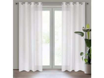 40909 firana gotowa madlen 140 x 250 cm bialy