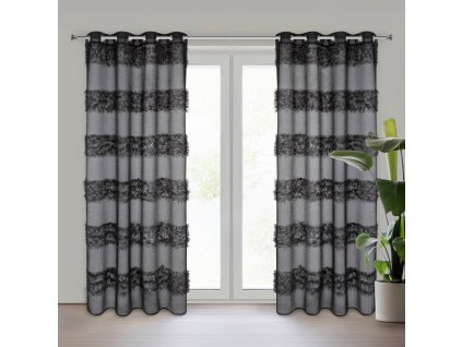 23680 firana gotowa margaret 140 x 250 cm czarny