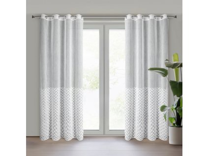 26929 firana gotowa meli 2 140 x 250 cm bialy