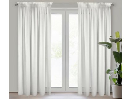 19252 firana gotowa melinda na tasmie 135 x 270 cm bialy