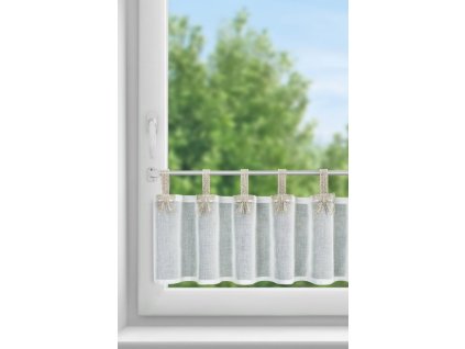 8536 firana gotowa melisa na szelkach 150 x 30 cm bialy