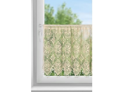 5098 firana gotowa moly na tasmie 150 x 60 cm jasnobezowy