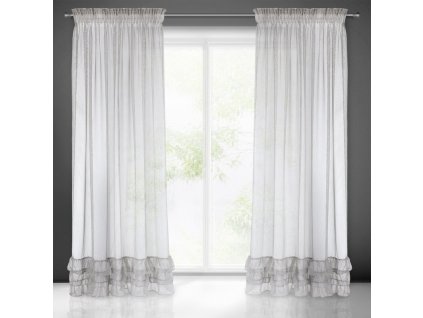 64027 firana gotowa raja na tasmie 140 x 270 cm szary
