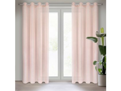 39817 firana gotowa rebecca 140 x 250 cm rozowy