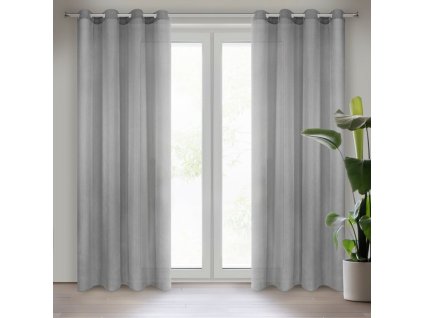 39064 firana gotowa rebecca 140 x 250 cm stalowy