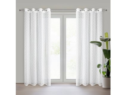 9283 firana gotowa sanny 140 x 250 cm bialy