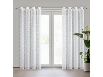 26419 firana gotowa sara 140 x 250 cm bialy