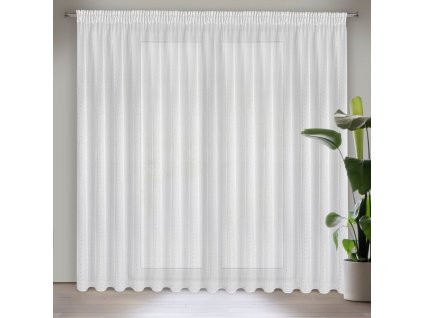 40996 firana gotowa sibel na tasmie 300 x 250 cm bialy