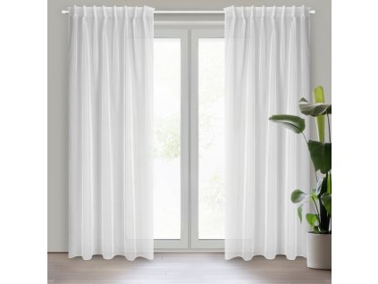 23584 firana gotowa simone na tasmie 140 x 300 cm bialy