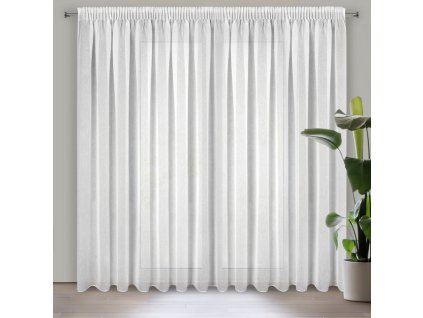 39121 firana gotowa sonia na tasmie 300 x 250 cm bialy