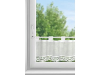 4717 firana gotowa vince na szelkach 150 x 30 cm bialy