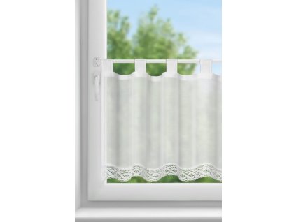 33211 firana gotowa vince na szelkach 150 x 60 cm bialy