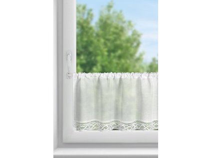 4789 firana gotowa vince na tasmie 150 x 40 cm bialy