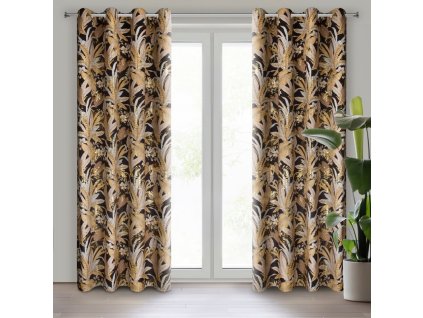 38890 zaslona gotowa adel 140 x 250 cm czarny