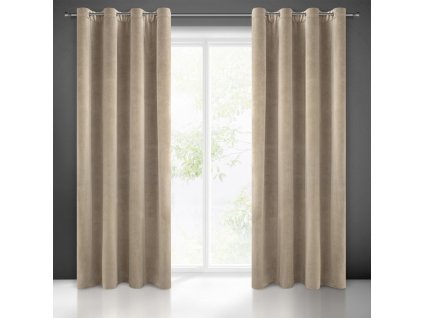 59791 zaslona gotowa adelle 140 x 250 cm jasnobrazowy