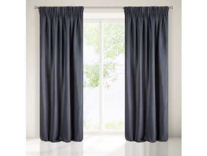 64429 zaslona gotowa aggie na tasmie 140 x 270 cm granatowy